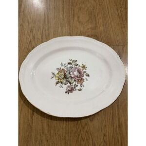 Vintage HOMER LAUGHLIN Serving Platter Plate‎ Flowers